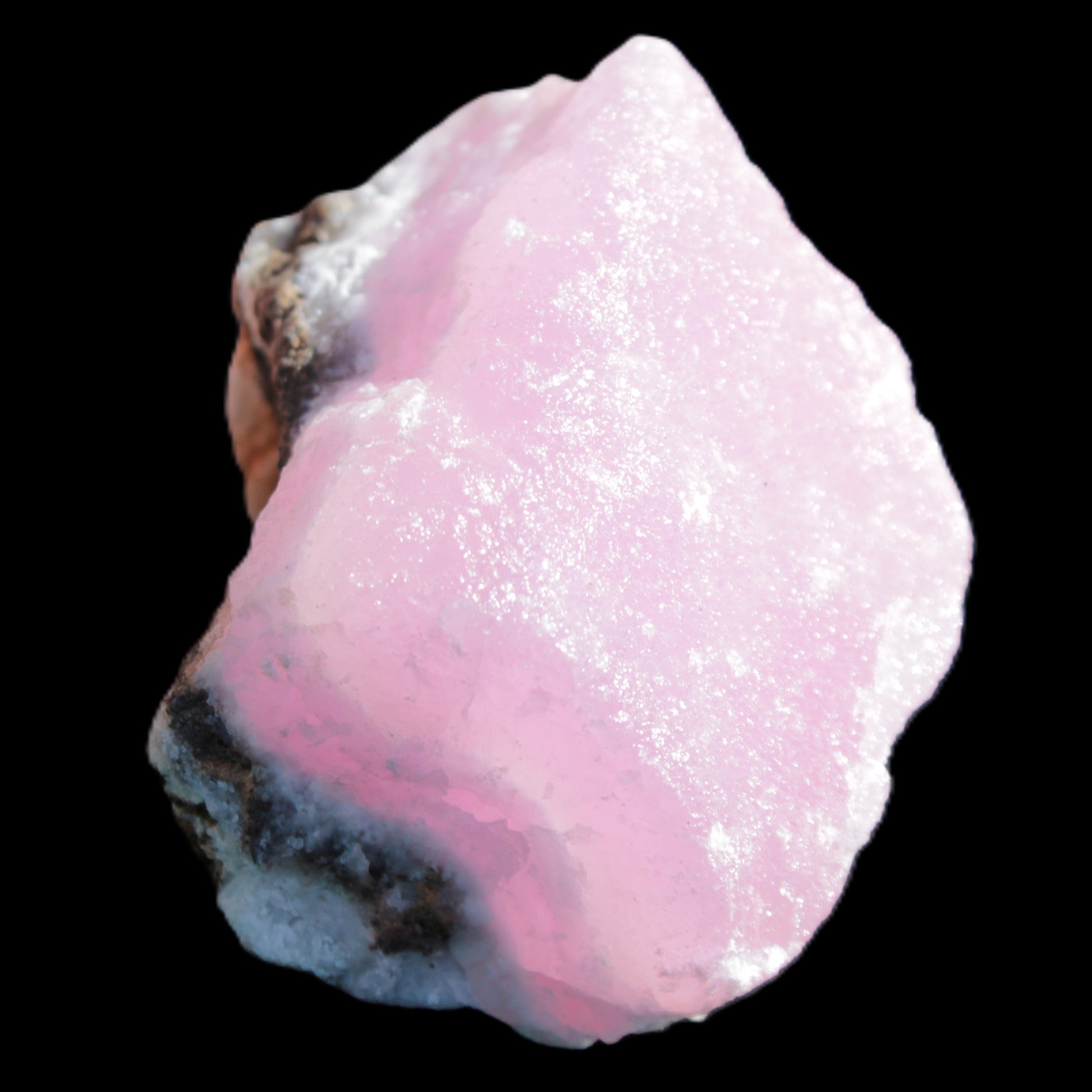 Pink Aragonite specimen on Ironstone matrix 56*42*40mm 96.2g in sunlight - Rocks and Things Store