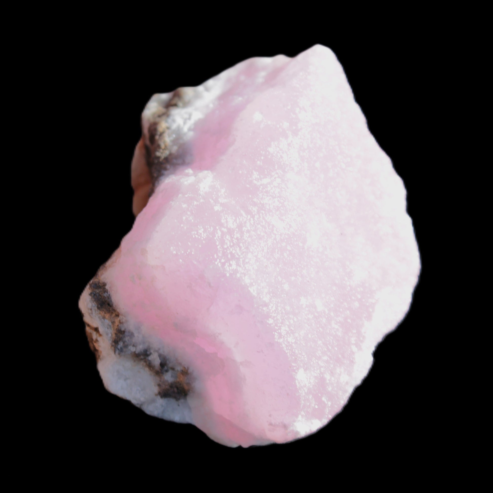 Pink Aragonite specimen on Ironstone matrix 56*42*40mm 96.2g in sunlight - Rocks and Things Store