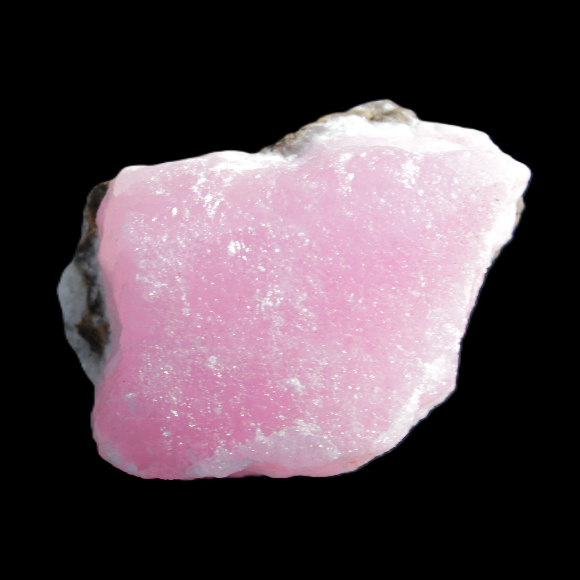 Pink Aragonite specimen on Ironstone matrix 56*42*40mm 96.2g in sunlight - Rocks and Things Store