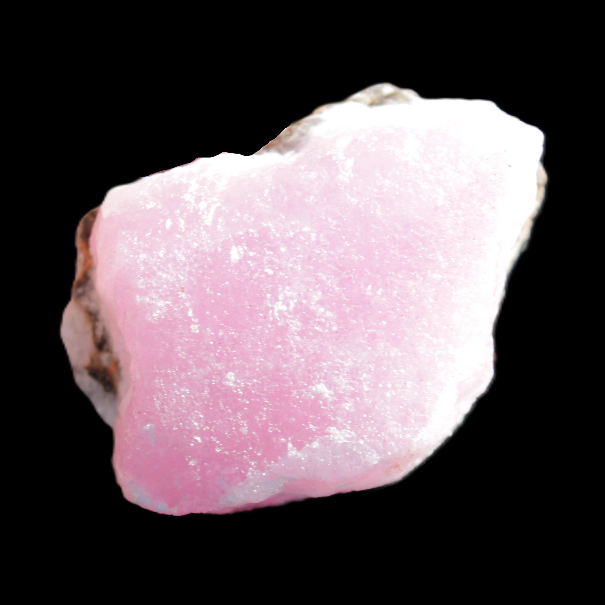 Pink Aragonite specimen on Ironstone matrix 56*42*40mm 96.2g in sunlight - Rocks and Things Store