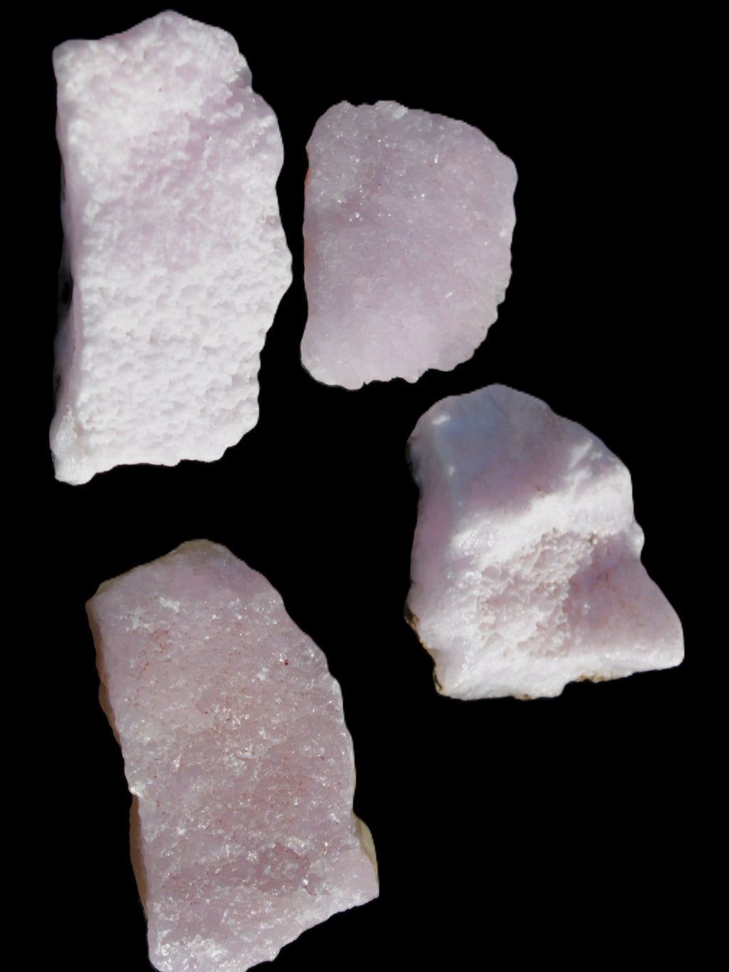 Pink Aragonite four specimens 37-58mm 124g Wholesale Rocks and Things Store