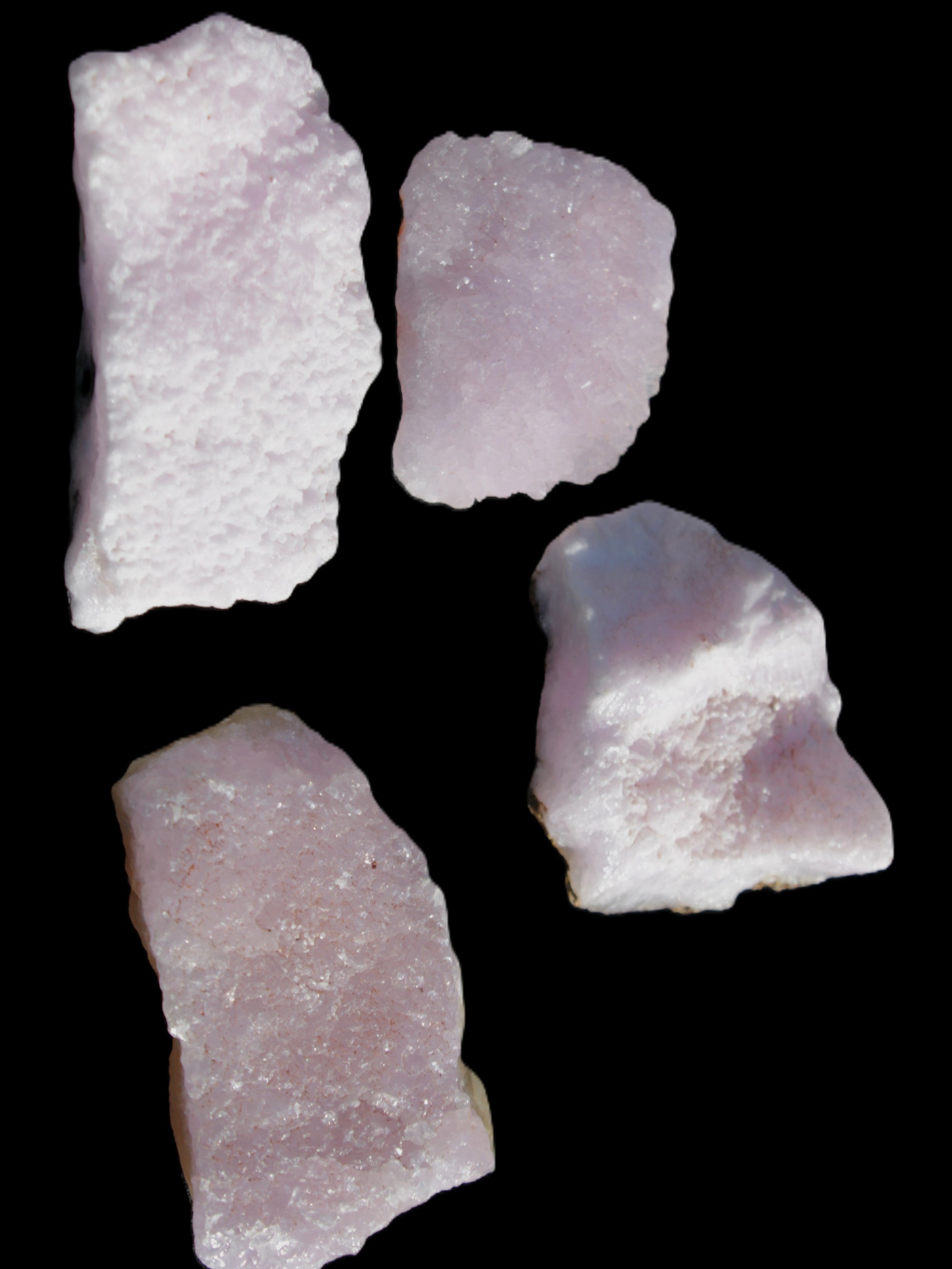 Pink Aragonite four specimens 37-58mm 124g Wholesale Rocks and Things Store