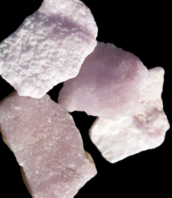 Pink Aragonite four specimens 37-58mm 124g Wholesale Rocks and Things Store