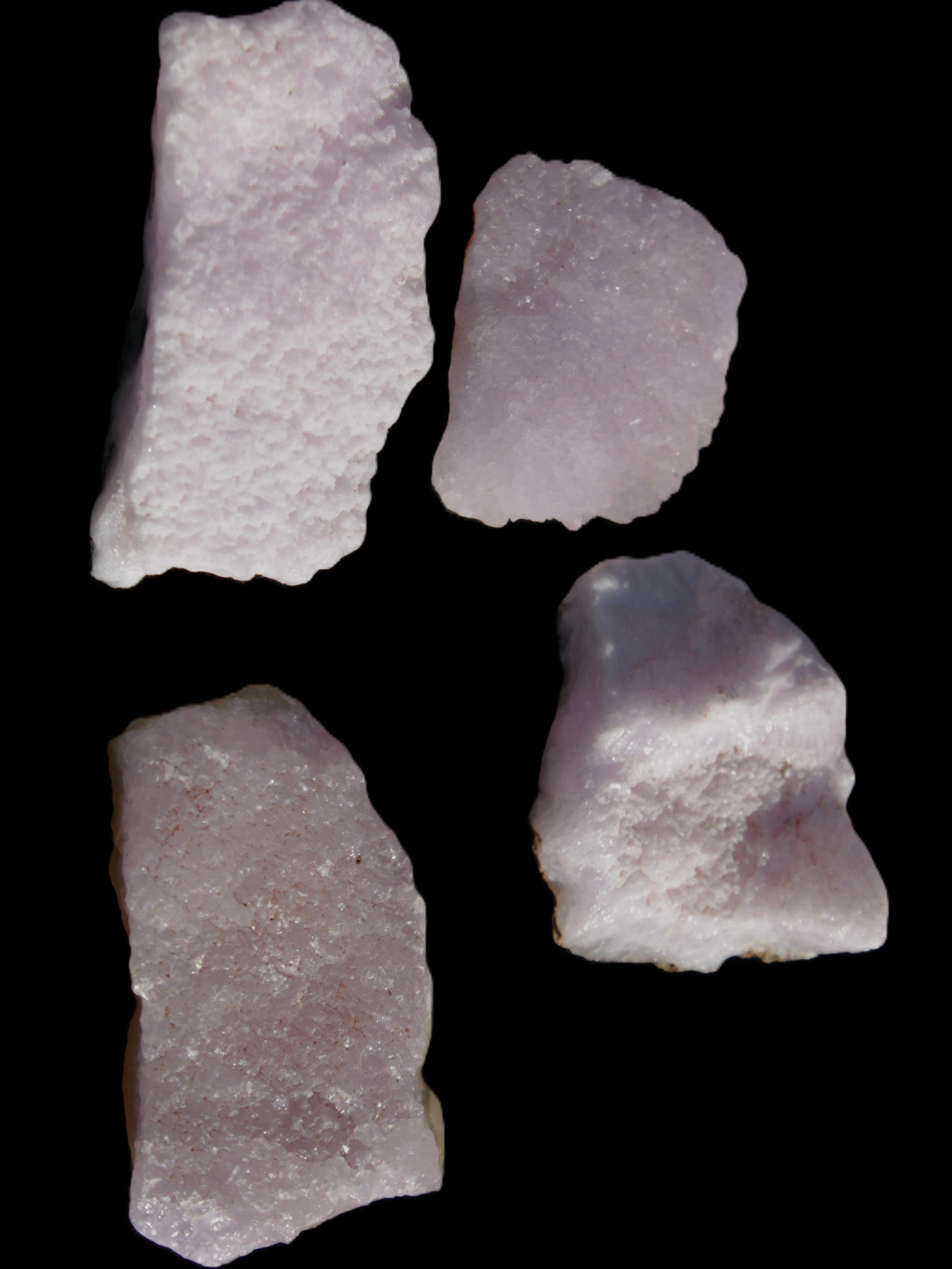 Pink Aragonite four specimens 37-58mm 124g Wholesale Rocks and Things Store