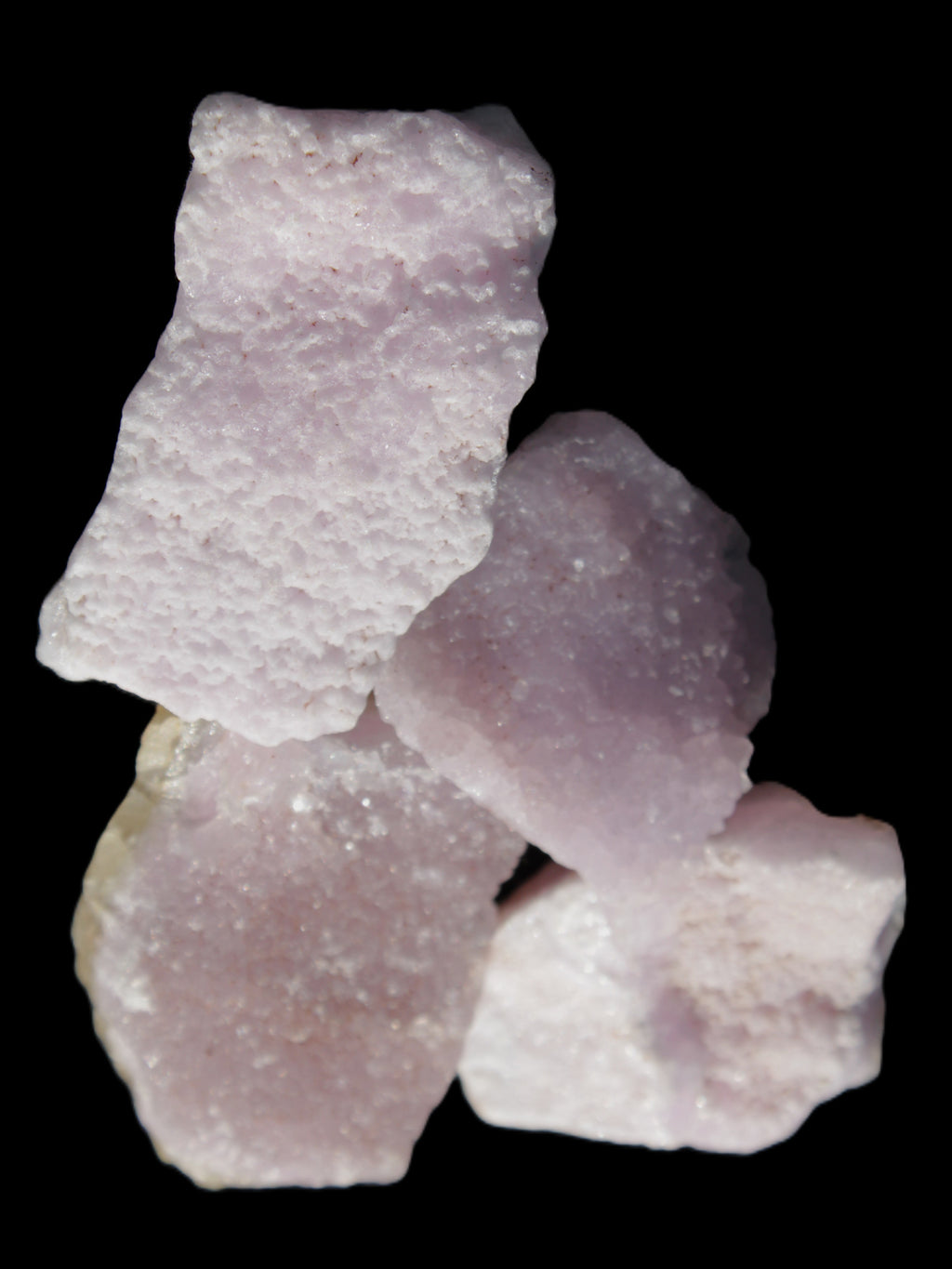 Pink Aragonite four specimens 37-58mm 124g Wholesale Rocks and Things Store