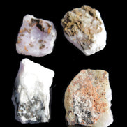 Pink Aragonite four specimens 37-58mm 124g Wholesale Rocks and Things Store