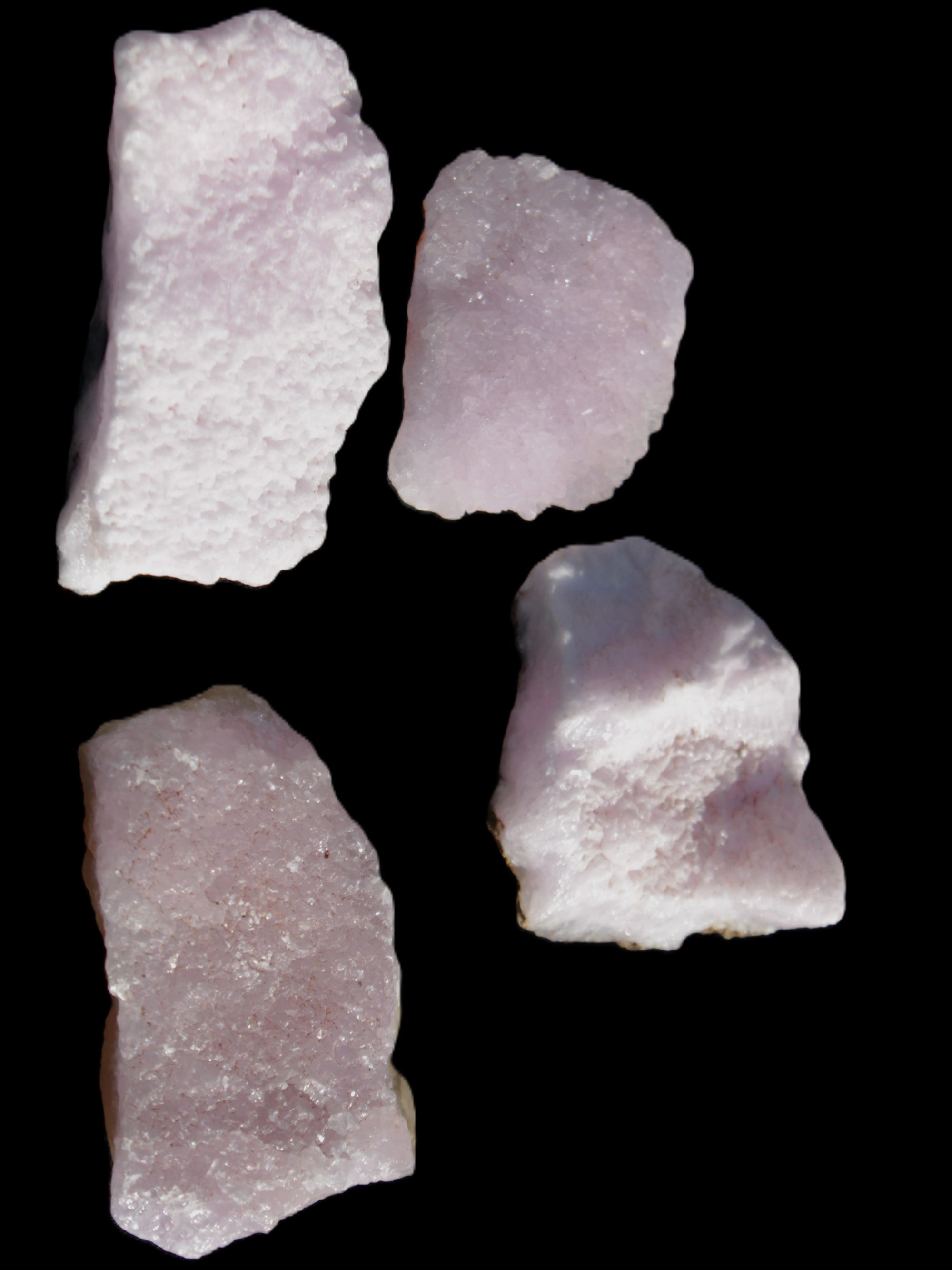 Pink Aragonite four specimens 37-58mm 124g Wholesale Rocks and Things Store