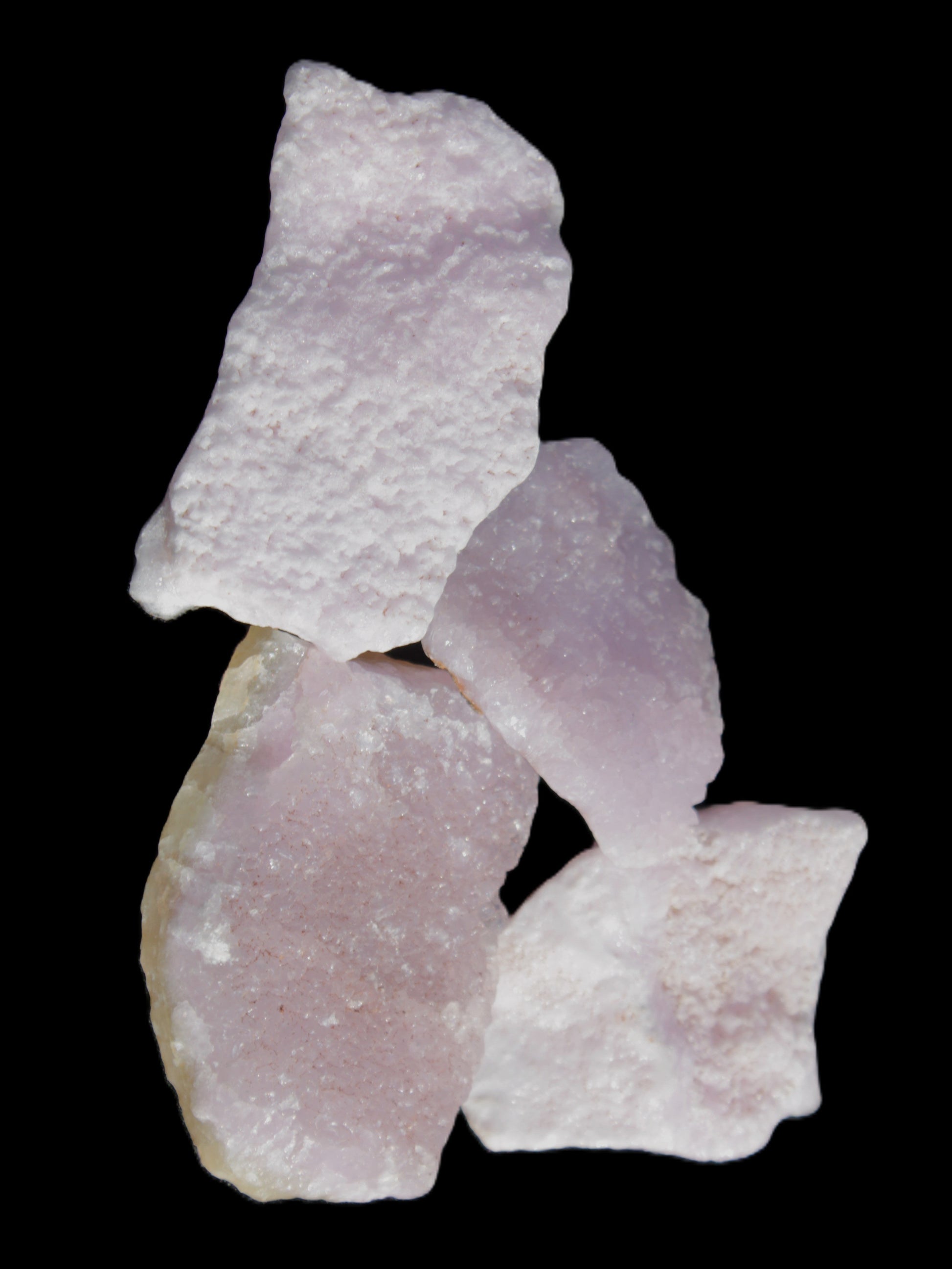 Pink Aragonite four specimens 37-58mm 124g Wholesale Rocks and Things Store
