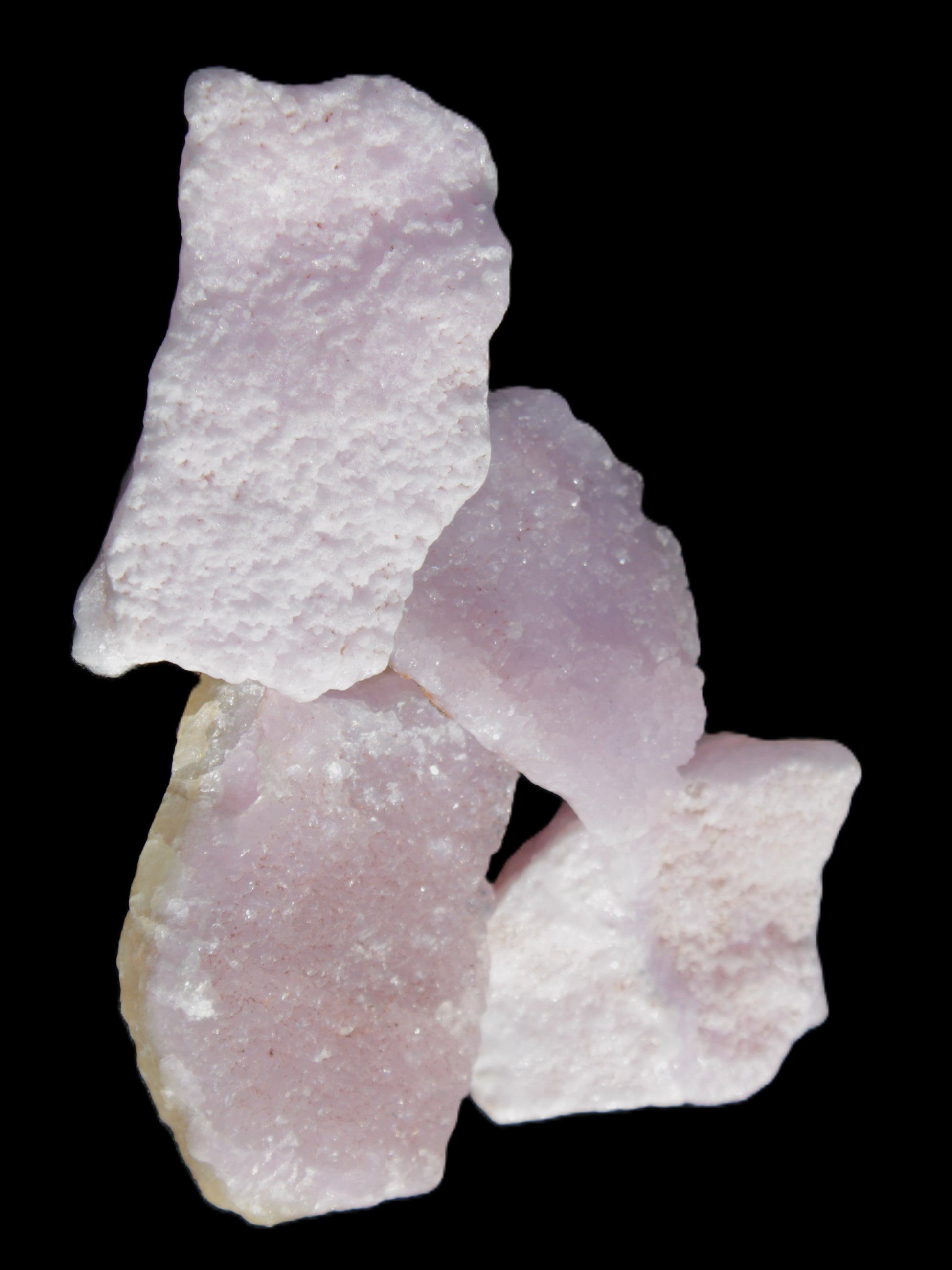 Pink Aragonite four specimens 37-58mm 124g Wholesale Rocks and Things Store