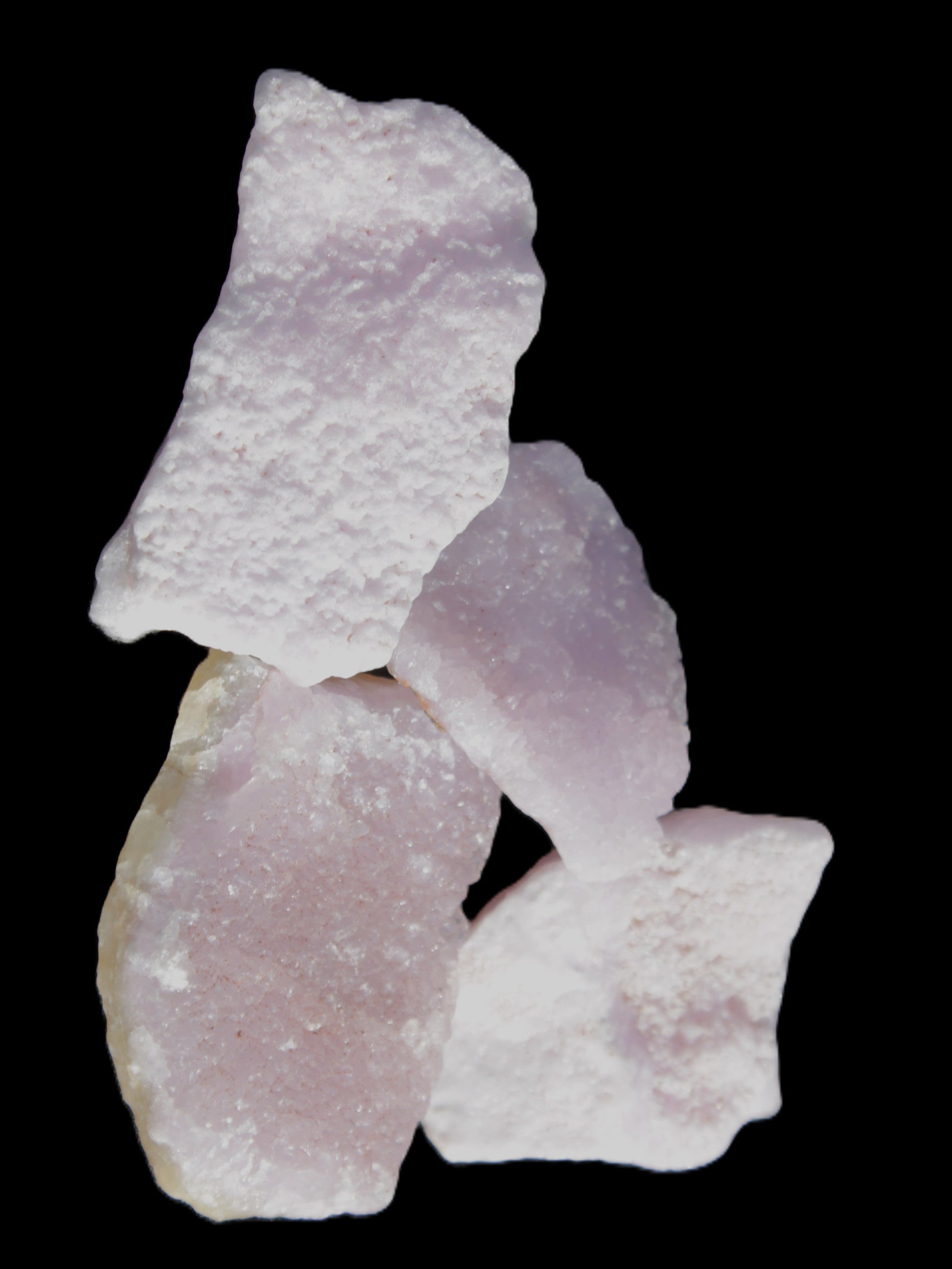Pink Aragonite four specimens 37-58mm 124g Wholesale Rocks and Things Store