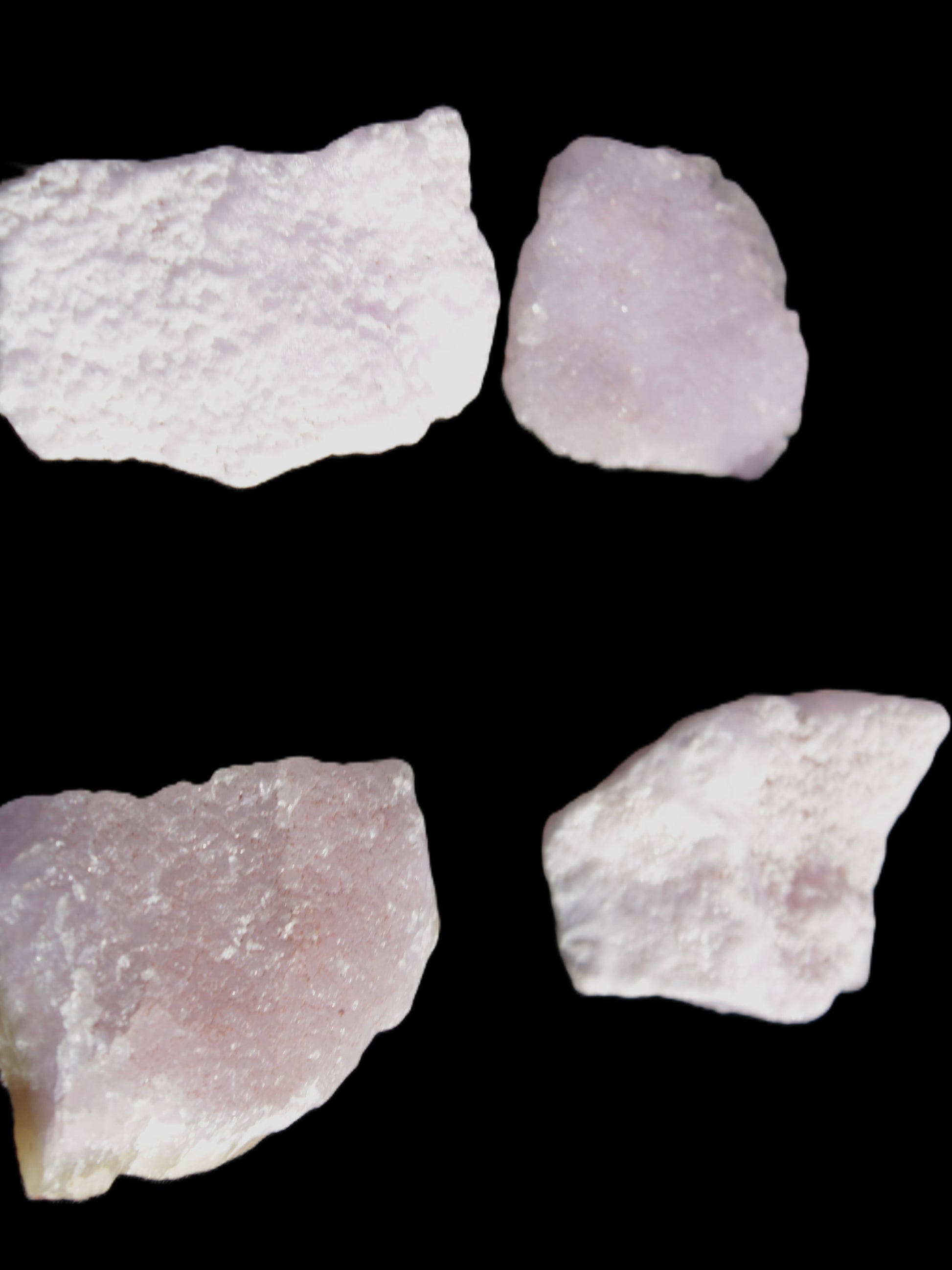 Pink Aragonite four specimens 37-58mm 124g Wholesale Rocks and Things Store