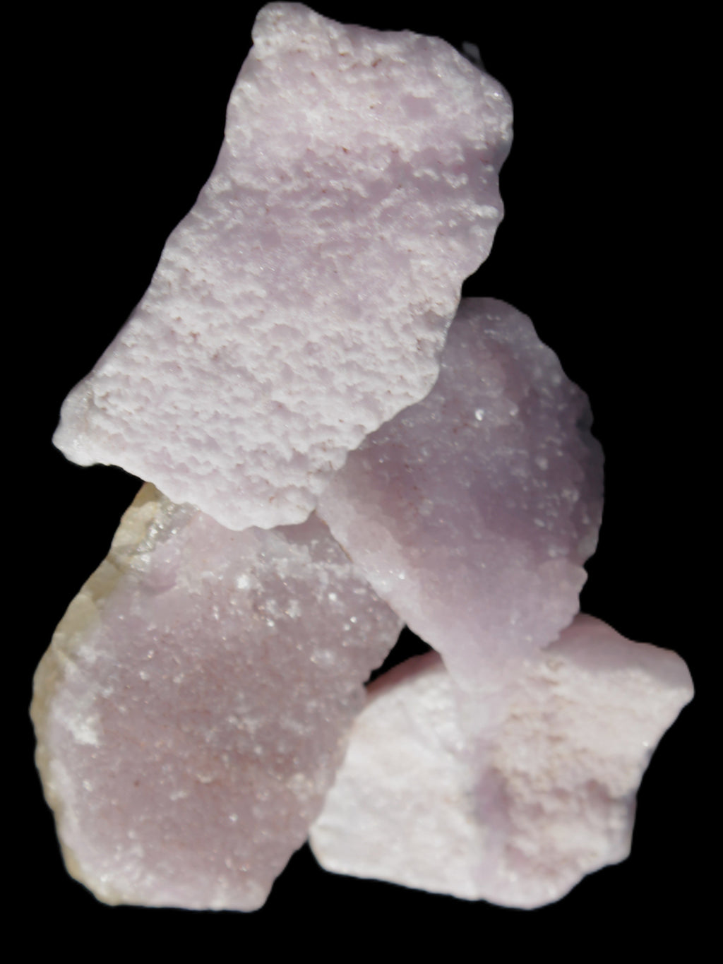 Pink Aragonite four specimens 37-58mm 124g Wholesale Rocks and Things Store