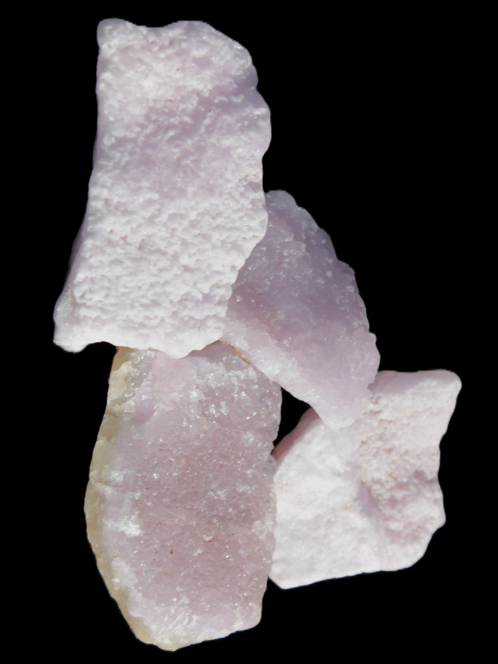 Pink Aragonite four specimens 37-58mm 124g Wholesale Rocks and Things Store