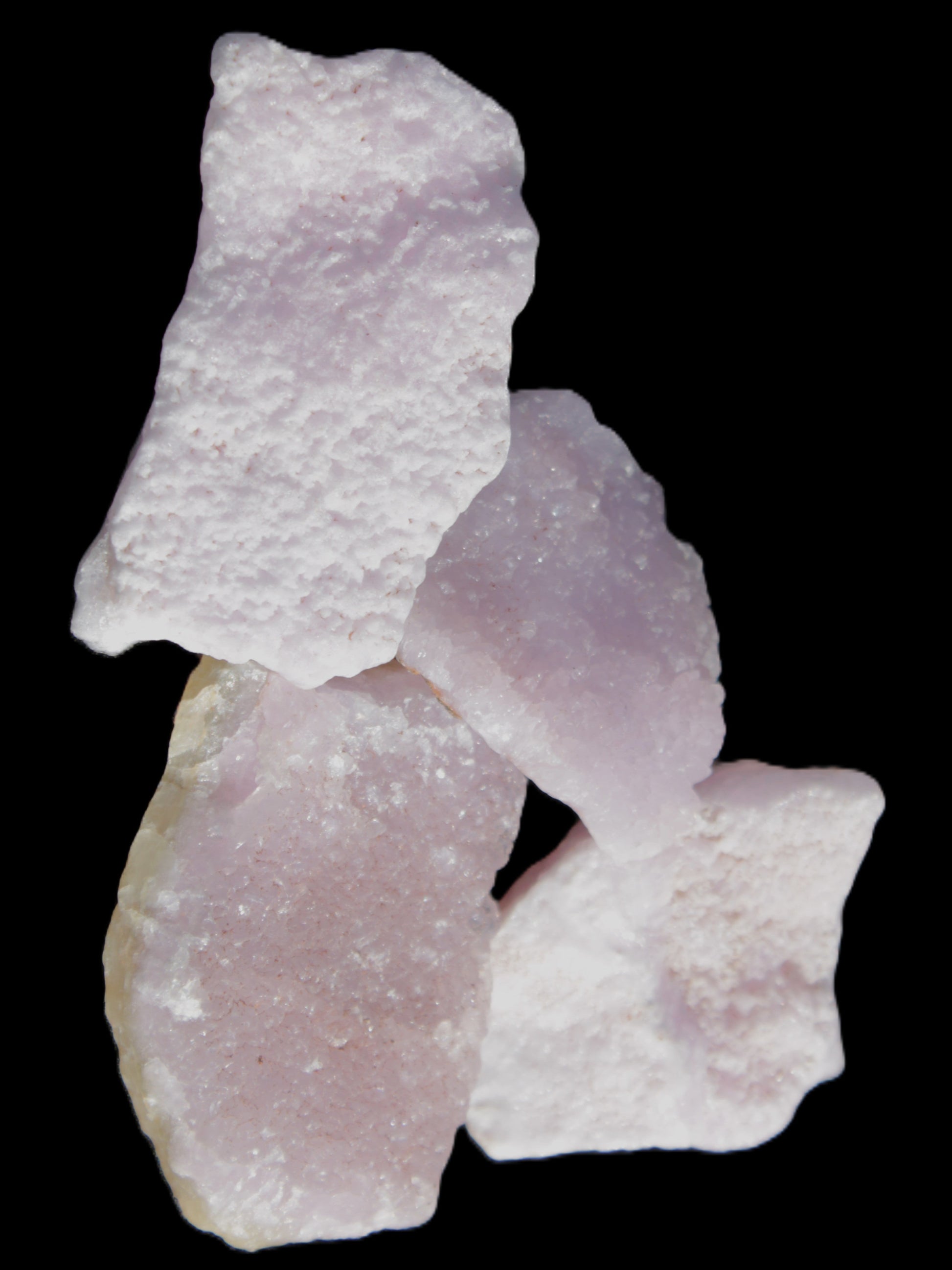 Pink Aragonite four specimens 37-58mm 124g Wholesale Rocks and Things Store