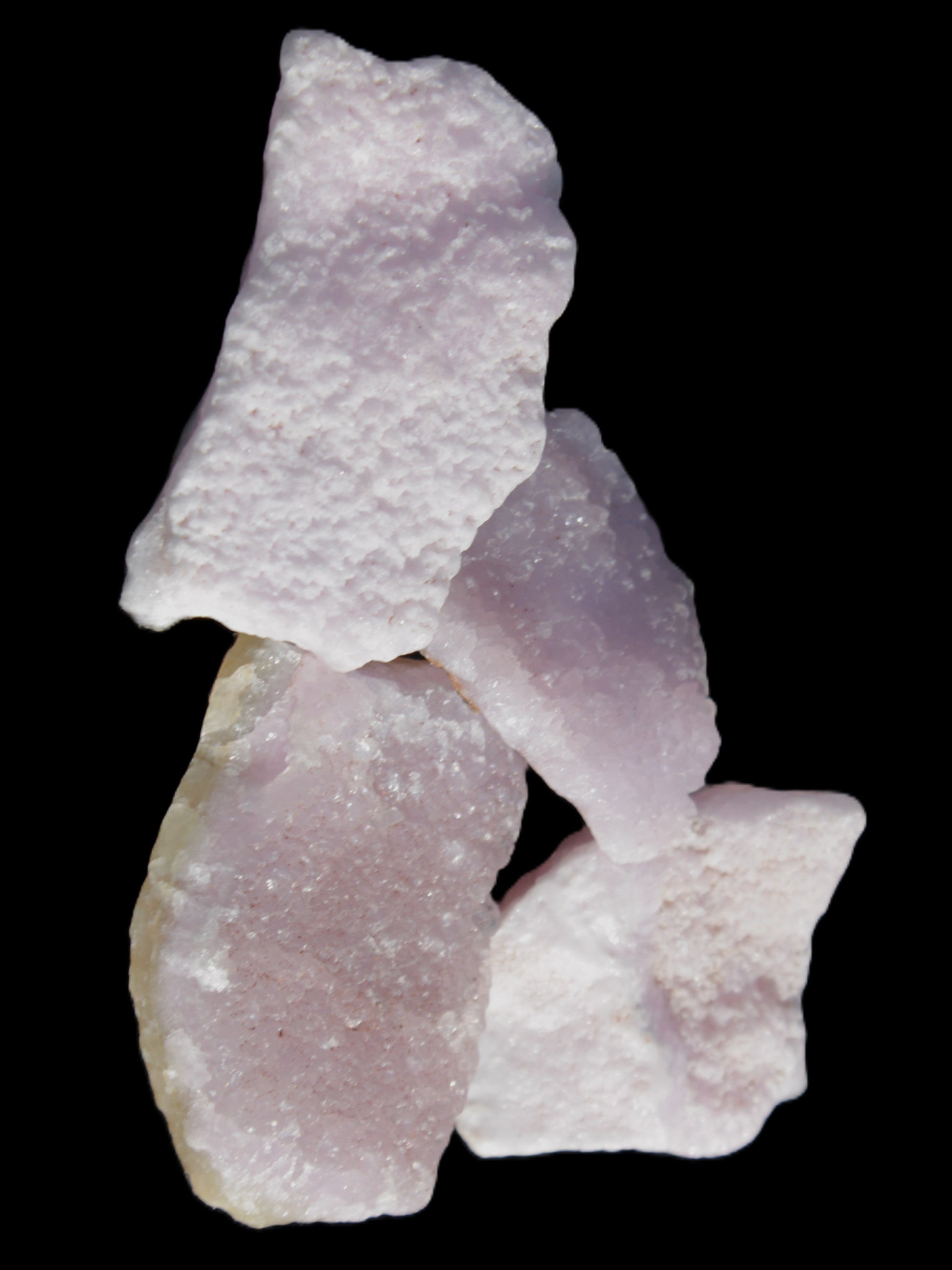 Pink Aragonite four specimens 37-58mm 124g Wholesale Rocks and Things Store