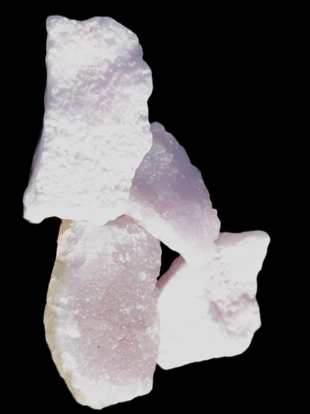 Pink Aragonite four specimens 37-58mm 124g Wholesale Rocks and Things Store