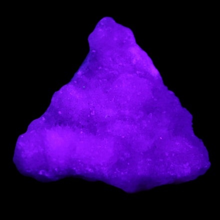 Pink Aragonite on Ironstone matrix 72*67*26mm specimen 151g in UV light - Rocks and Things Store