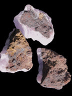 Pink Aragonite on Ironstone matrix three specimens (275g, 151g, 132g) 558g Wholesale Rocks and Things Store