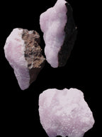 Pink Aragonite on Ironstone matrix three specimens (275g, 151g, 132g) 558g Wholesale Rocks and Things Store