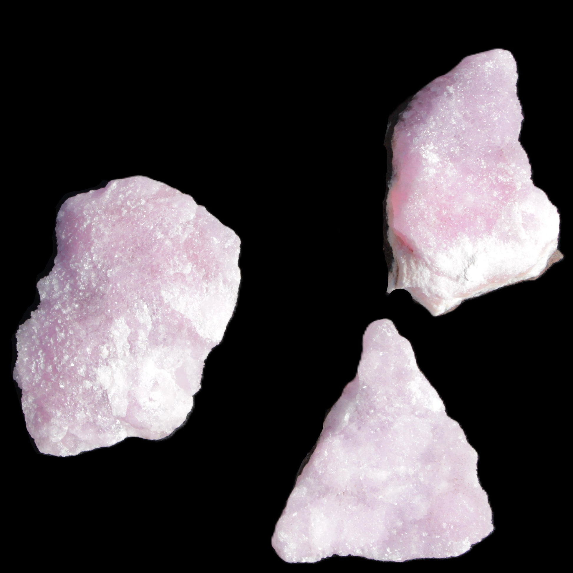 Pink Aragonite on Ironstone matrix three specimens (275g, 151g, 132g) 558g Wholesale Rocks and Things Store