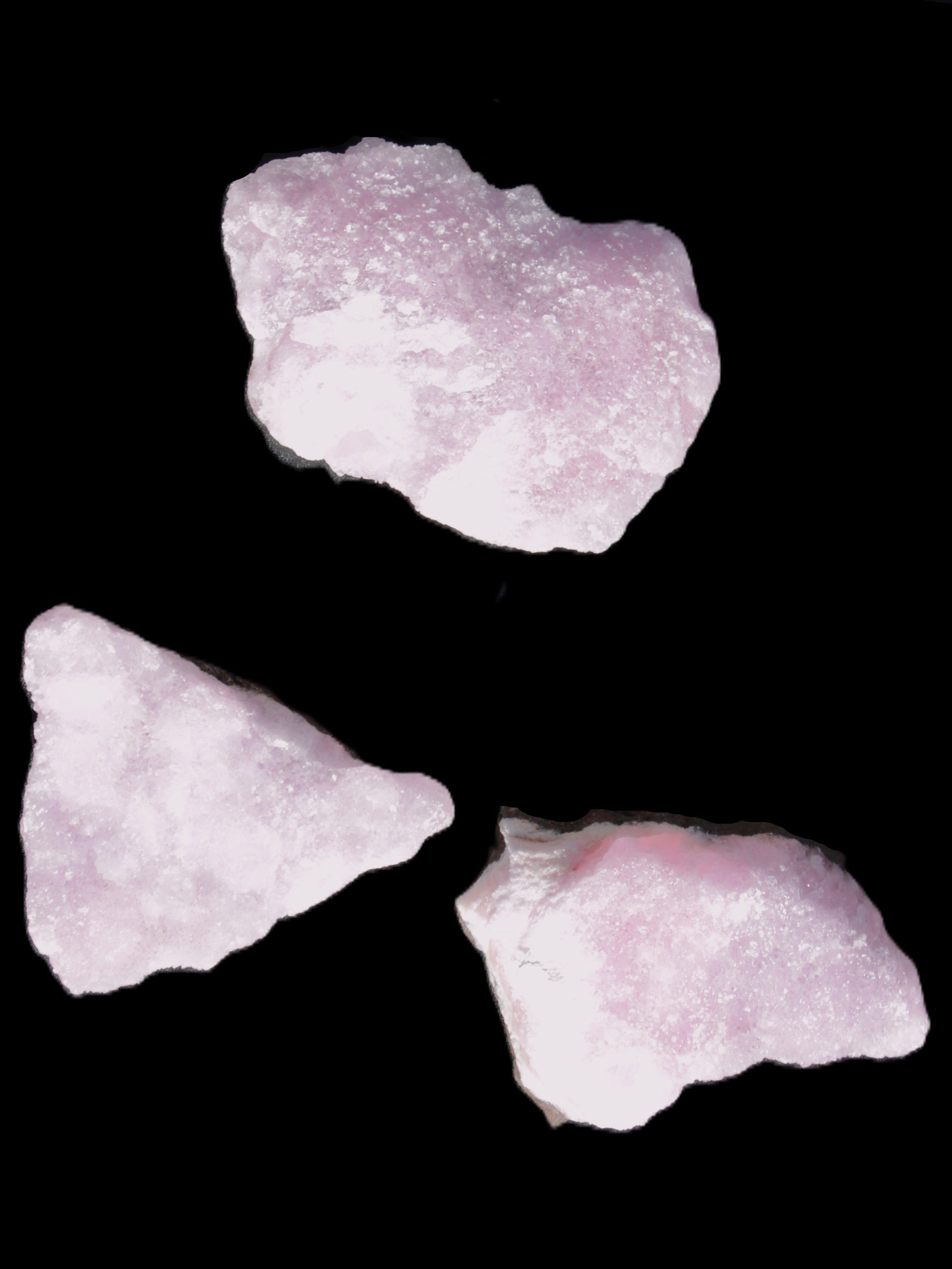 Pink Aragonite on Ironstone matrix three specimens (275g, 151g, 132g) 558g Wholesale Rocks and Things Store