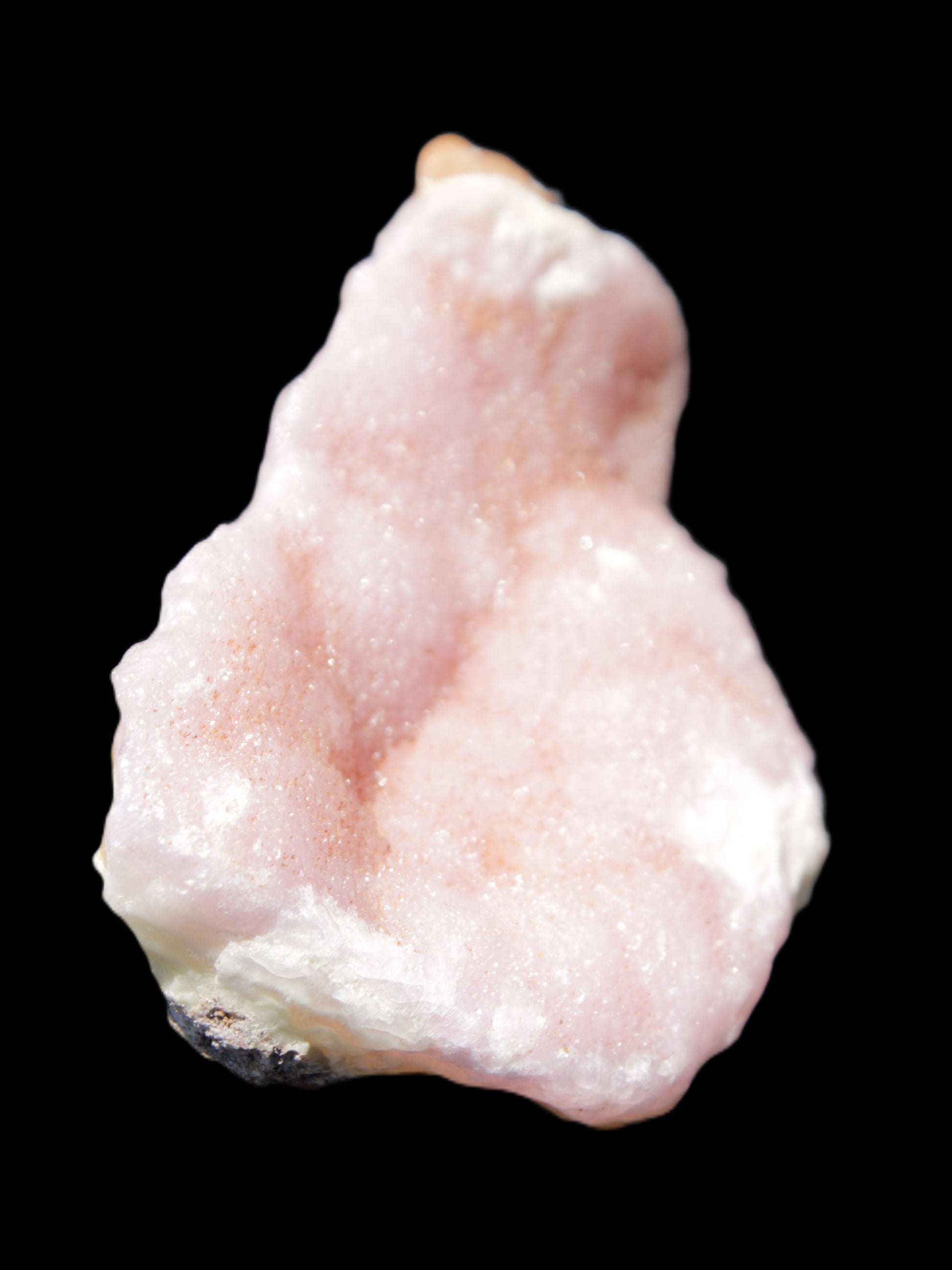 Pink Aragonite specimen on Ironstone matrix 70*35*47mm 127.5g in sunlight - Rocks and Things Store