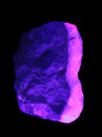 Pink Aragonite specimen on Ironstone matrix  43*22*23mm 49.4g in UV light - Rocks and Things Store