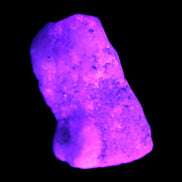 Pink Aragonite specimen on Ironstone matrix  43*22*23mm 49.4g in UV light - Rocks and Things Store