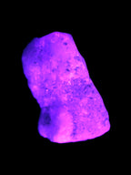 Pink Aragonite specimen on Ironstone matrix  43*22*23mm 49.4g in UV light - Rocks and Things Store