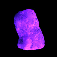 Pink Aragonite specimen on Ironstone matrix  43*22*23mm 49.4g in UV light - Rocks and Things Store