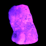 Pink Aragonite specimen on Ironstone matrix  43*22*23mm 49.4g in UV light - Rocks and Things Store