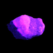 Pink Aragonite specimen on Ironstone matrix  37*30*22mm 46.7g in UV light - Rocks and Things Store