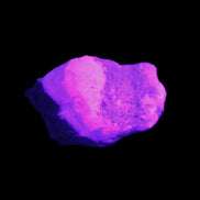 Pink Aragonite specimen on Ironstone matrix  37*30*22mm 46.7g in UV light - Rocks and Things Store