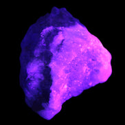 Pink Aragonite specimen on Ironstone matrix  37*30*22mm 46.7g in UV light - Rocks and Things Store