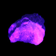 Pink Aragonite specimen on Ironstone matrix  37*30*22mm 46.7g in UV light - Rocks and Things Store