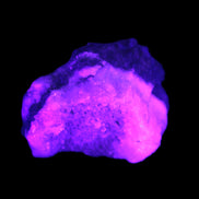 Pink Aragonite specimen on Ironstone matrix  37*30*22mm 46.7g in UV light - Rocks and Things Store