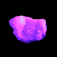 Pink Aragonite specimen on Ironstone matrix  37*30*22mm 46.7g in UV light - Rocks and Things Store