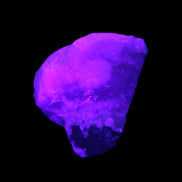 Pink Aragonite specimen on Ironstone matrix  43*16*40mm 49.4g in UV light - Rocks and Things Store