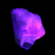 Pink Aragonite specimen on Ironstone matrix  43*16*40mm 49.4g in UV light - Rocks and Things Store