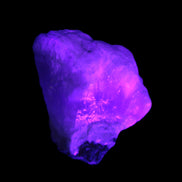 Pink Aragonite specimen on Ironstone matrix  43*16*40mm 49.4g in UV light - Rocks and Things Store