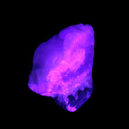 Pink Aragonite specimen on Ironstone matrix  43*16*40mm 49.4g in UV light - Rocks and Things Store