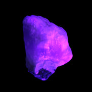 Pink Aragonite specimen on Ironstone matrix  43*16*40mm 49.4g in UV light - Rocks and Things Store