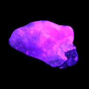 Pink Aragonite specimen on Ironstone matrix  43*16*40mm 49.4g in UV light - Rocks and Things Store