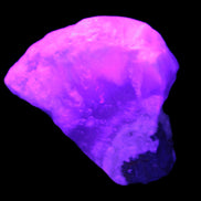Pink Aragonite specimen on Ironstone matrix  43*16*40mm 49.4g in UV light - Rocks and Things Store