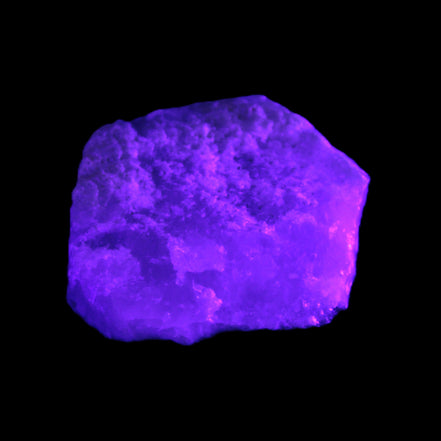 Pink Aragonite specimen on Ironstone matrix  45*10*32mm 25.9g in UV light - Rocks and Things Store