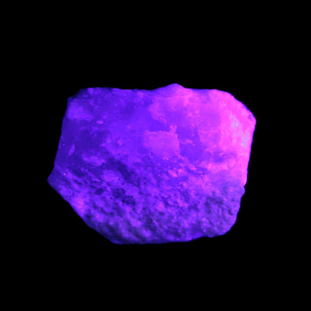 Pink Aragonite specimen on Ironstone matrix  45*10*32mm 25.9g  in UV light - Rocks and Things Store