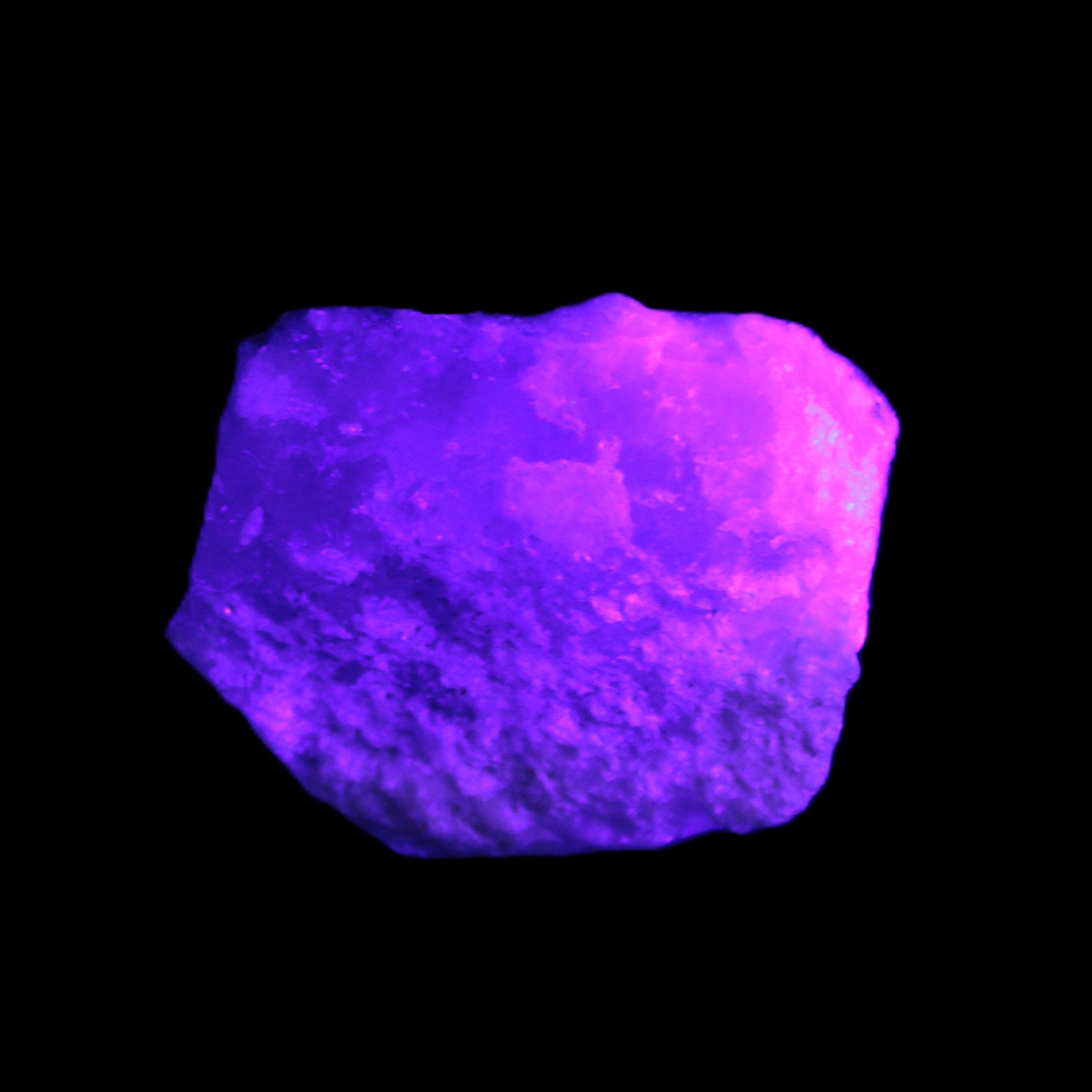 Pink Aragonite specimen on Ironstone matrix  45*10*32mm 25.9g  in UV light - Rocks and Things Store