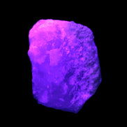 Pink Aragonite specimen on Ironstone matrix  45*10*32mm 25.9g in UV light - Rocks and Things Store