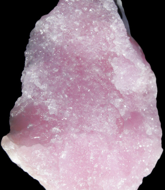 Pink Aragonite specimen 98*12*67mm 129.5g in sunlight - Rocks and Things Store