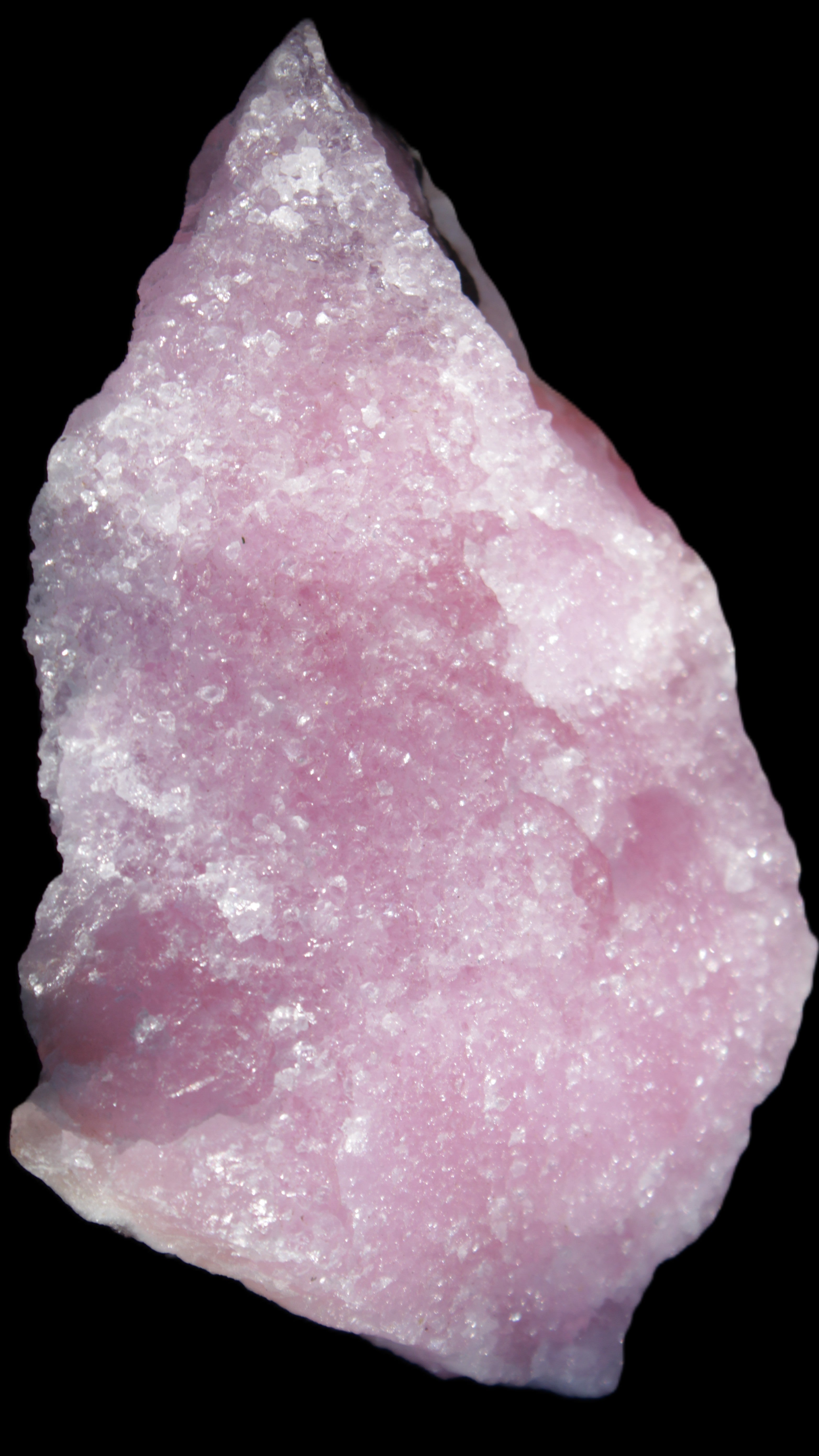 Pink Aragonite specimen 98*12*67mm 129.5g in sunlight - Rocks and Things Store